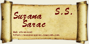 Suzana Šarac vizit kartica